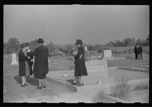 Untitled photo, possibly related to: At a funeral of a member of an old Green County family, the Boswells, Georgia