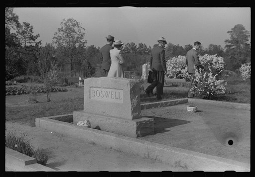 Untitled photo, possibly related to: At a funeral of a member of an old Green County family, the Boswells, Georgia