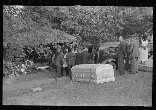 At the funeral of Mr. Lov Smith, who was warden at the Greene County prison camp, Georgia