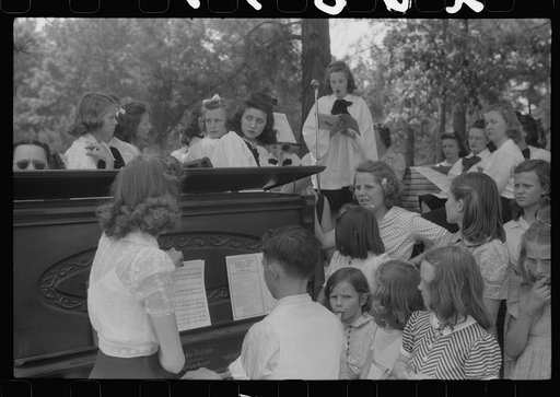 At the May Day pageant in Siloam, Greene County, Georgia