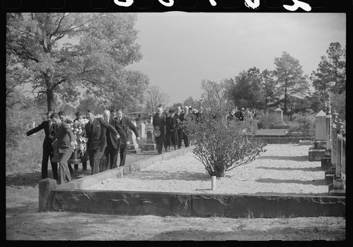 At a funeral of a member of an old Greene County family, the Boswells, Georgia