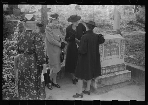 At a funeral of a member of an old Greene County family, the Boswells, Georgia
