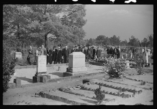 Untitled photo, possibly related to: At a funeral of a member of an old Greene County family, the Boswells, Georgia