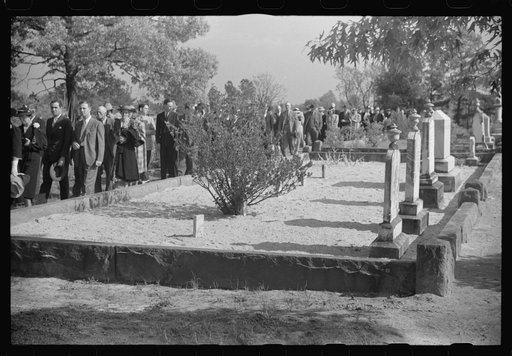Untitled photo, possibly related to: At a funeral of a member of an old Greene County family, the Boswells, Georgia