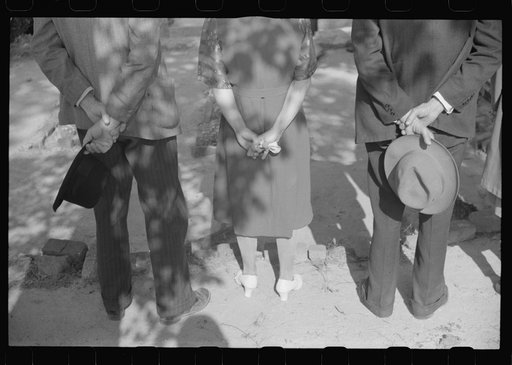 Untitled photo, possibly related to: At a funeral of a member of an old Greene County family, the Boswells, Georgia