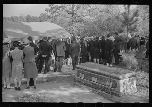 At a funeral of a member of an old Greene County family, the Boswells, Georgia