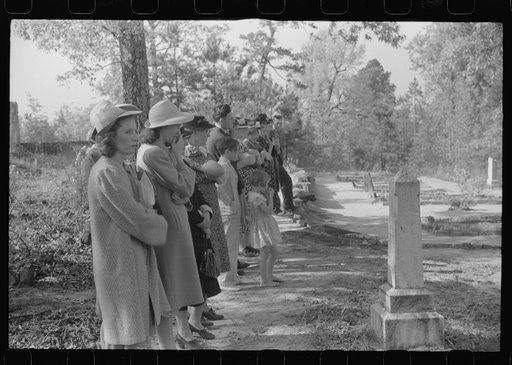 Untitled photo, possibly related to: At a funeral of a member of an old Greene County family, the Boswells, Georgia