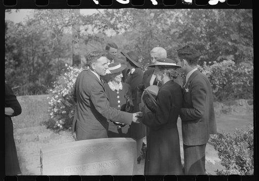 At a funeral of a member of an old Greene County family, the Boswells, Georgia