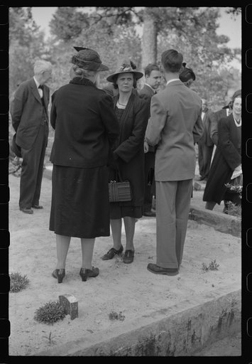 Untitled photo, possibly related to: At a funeral of a member of an old Greene County family, the Boswells, Georgia