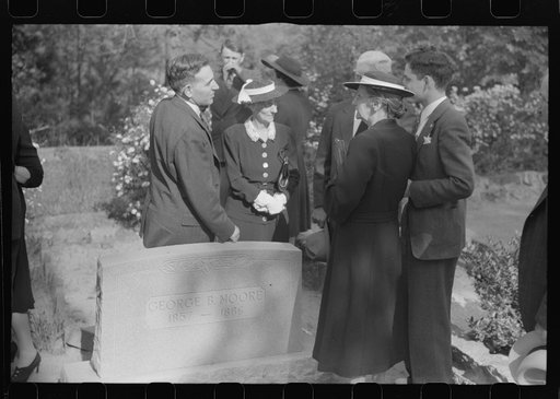 Untitled photo, possibly related to: At a funeral of a member of an old Greene County family, the Boswells, Georgia