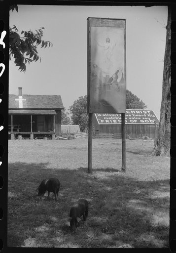 Untitled photo, possibly related to: A religious arbor in Eutaw, Alabama