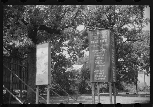 Untitled photo, possibly related to: A religious arbor in Eutaw, Alabama