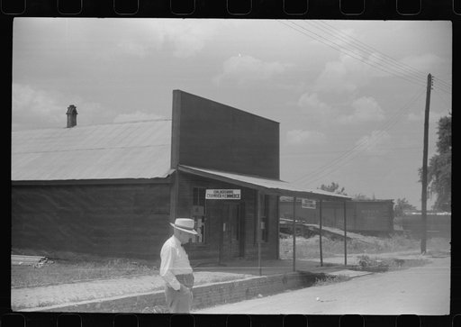 The chamber of commerce and town hall in Childersburg, Alabama