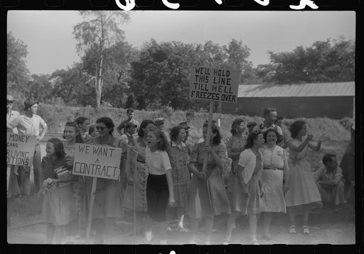 Untitled photo, possibly related to: Filling out applications for employment at the Du Pont powder plant near Childersburg, at the employment office in Sylacauga, Alabama