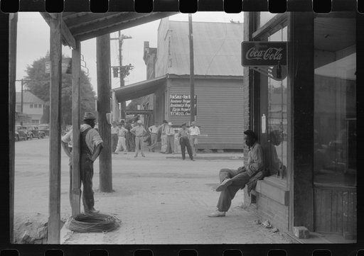 Along the main street of Childersburg, Alabama