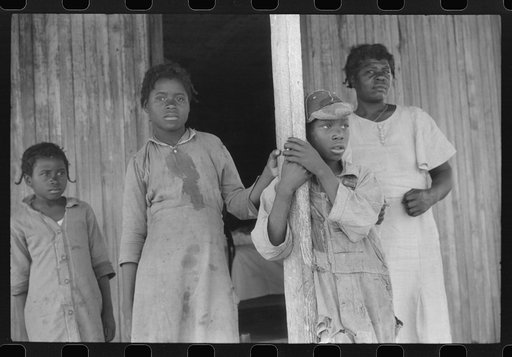 Untitled photo, possibly related to: Part of a Negro tenant family, on a farm near Greensboro, Alabama
