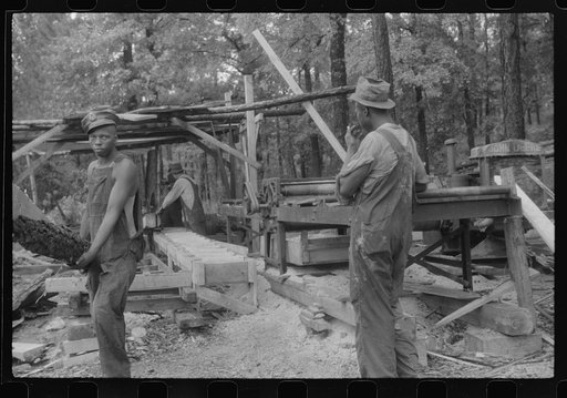 Untitled photo, possibly related to: A small mill works in southern Greene County, Georgia