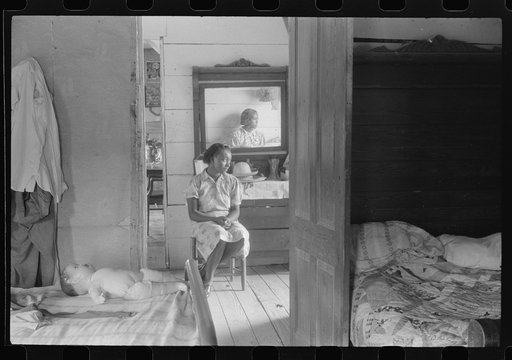 Untitled photo, possibly related to: Daughter of a Negro FSA (Farm Security Administration) client, Greensboro, Greene County, Georgia