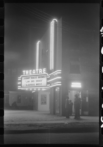 Untitled photo, possibly related to: The new movie house in Greensboro, Greene County, Georgia