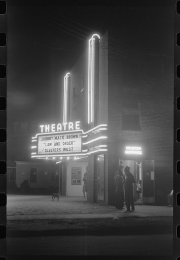 Untitled photo, possibly related to: The new movie house in Greensboro, Greene County, Georgia