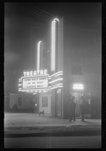 Untitled photo, possibly related to: The new movie house in Greensboro, Greene County, Georgia
