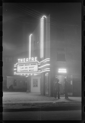 Untitled photo, possibly related to: The new movie house in Greensboro, Greene County, Georgia