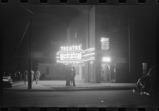 Untitled photo, possibly related to: The movie house in Greensboro, Greene County, Georgia