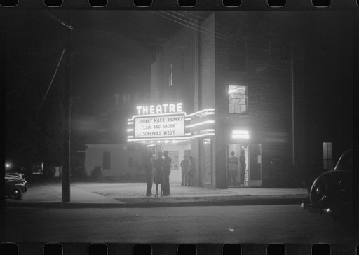 Untitled photo, possibly related to: The movie house in Greensboro, Greene County, Georgia