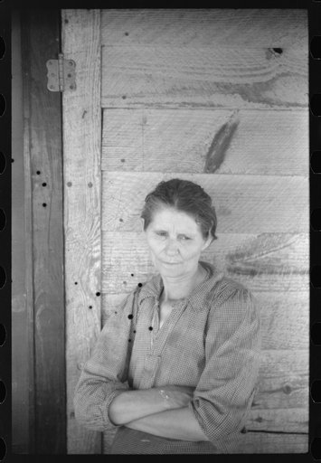 Untitled photo, possibly related to: Tenant farm woman in northern Greene County, Georgia