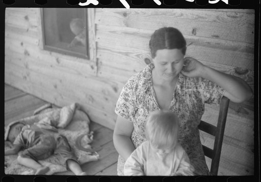 Untitled photo, possibly related to: Tenant farm woman in northern Greene County, Georgia