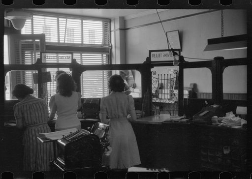 Untitled photo, possibly related to: In the bank in Greensboro, Greene County, Georgia