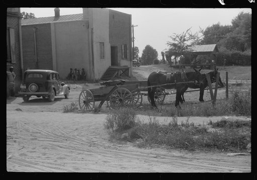 Untitled photo, possibly related to: Street scene, Woodville, Greene County, Georgia