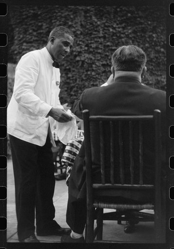 Waiter in a restaurant in Washington, D.C.