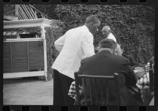 Waiter in a restaurant in Washington, D.C.