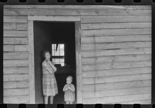 Children of William Corneal, farmer who must move out of the area being taken over by the army for maneuver grounds in Caroline County, Virginia
