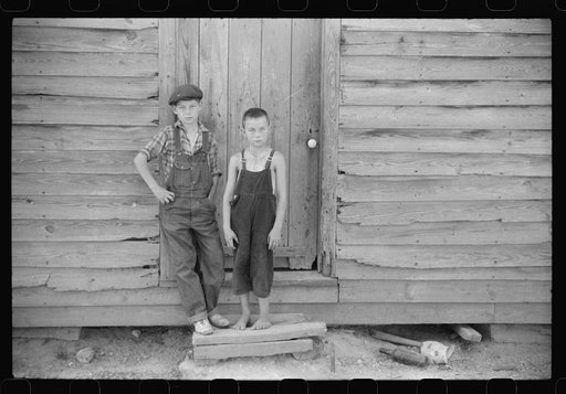 Children of William Corneal, farmer who must move out of the area being taken over by the army for maneuver grounds in Caroline County, Virginia