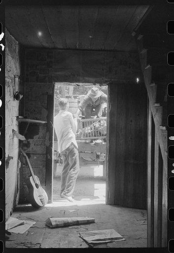 The family of Russell Tombs moving out of their home which is being taken over by the army in Caroline County, Virginia