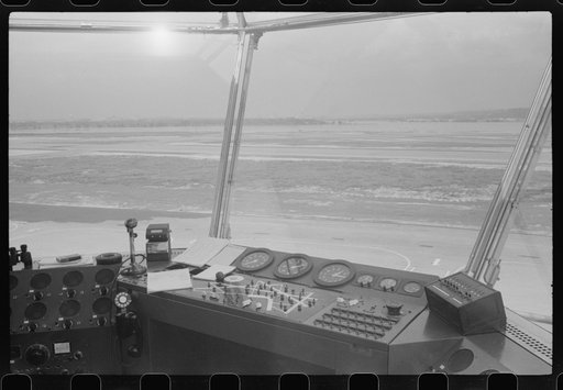 Untitled photo, possibly related to: View from inside the control tower at the municipal airport, in Washington, D.C.