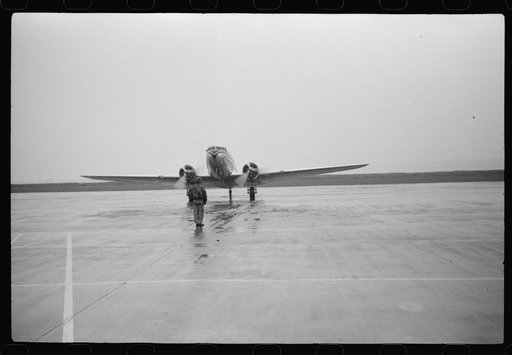 Untitled photo, possibly related to: A plane coming in at municipal airport in Washington D.C.