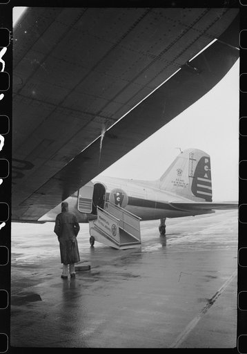A plane on the field of the municipal airport in Washington, D.C.