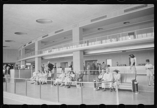 Untitled photo, possibly related to: In the main waiting room at the municipal airport in Washington, D.C.