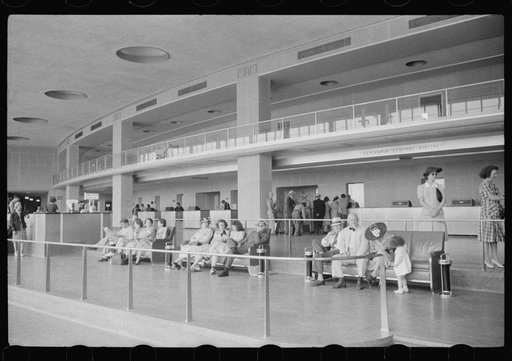 Untitled photo, possibly related to: In the main waiting room at the municipal airport in Washington, D.C.