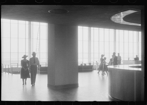 Untitled photo, possibly related to: In the main waiting room at the municipal airport in Washington, D.C.