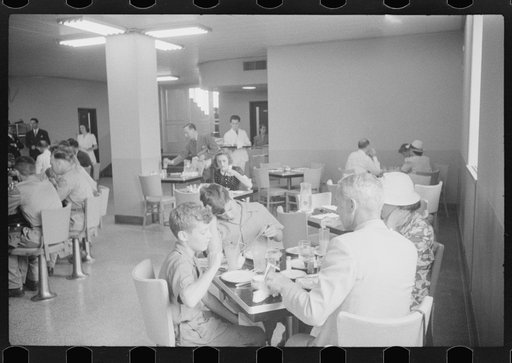 Untitled photo, possibly related to: In the cafeteria at the municipal airport in Washington, D.C.