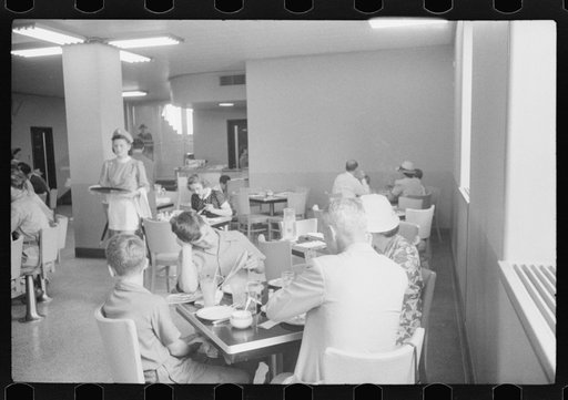In the cafeteria at the municipal airport in Washington, D.C.