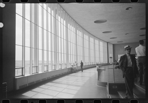 Untitled photo, possibly related to: In the main waiting room at the municipal airport in Washington, D.C.