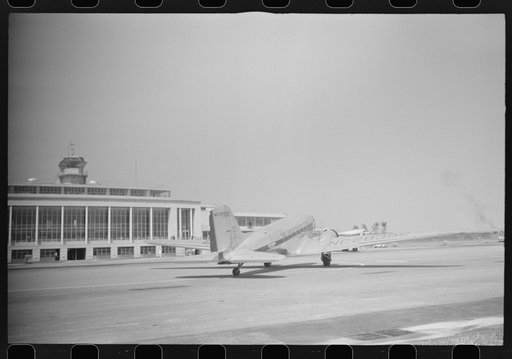Untitled photo, possibly related to: A plane on the field at the municipal airport in Washington, D.C.