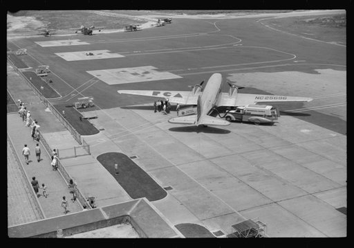 Planes on the field at the municipal airport in Washington, D.C.
