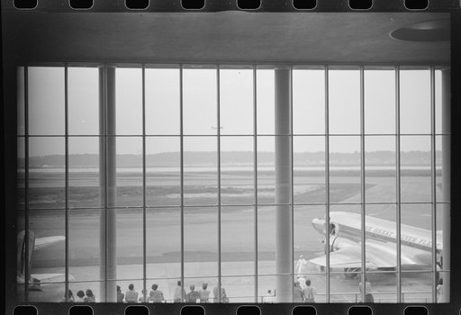 Untitled photo, possibly related to: View from the balcony of the main waiting room at the municipal airport, Washington, D.C.