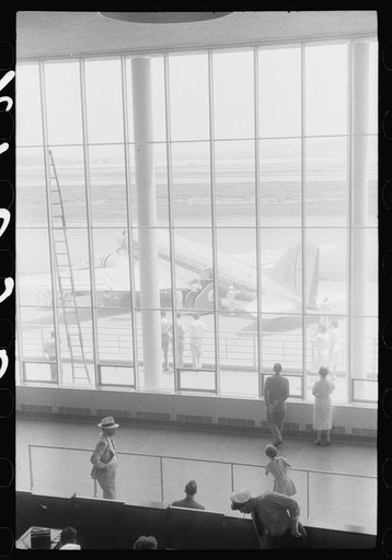 Untitled photo, possibly related to: In the main waiting room at the municipal airport in Washington, D.C.